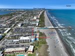Aerial Showing Distance to NASA, Port Canaveral and Cocoa Beach Pier
